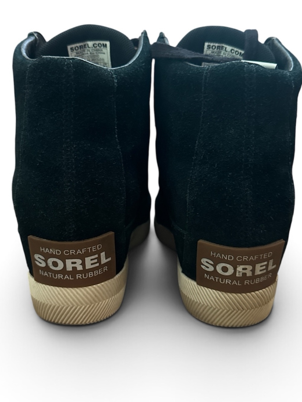 SOREL Women's 8.5 M OUT N ABOUT WEDGE Waterproof Bootie in Black 8.5 - Picture 3 of 5